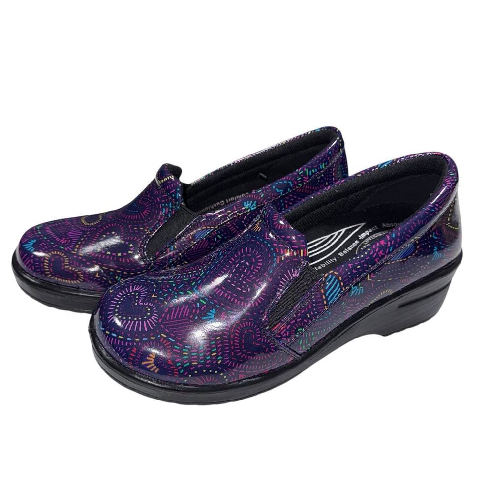 Easy Works By Easy Street Leeza Purple Slip-On Clog Women's Size 9.5 M - Picture 6 of 16